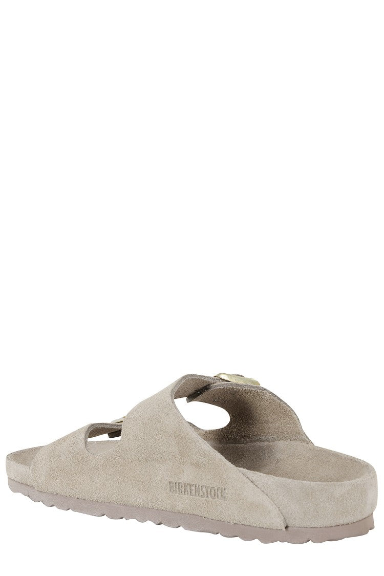 Birkenstock Taupe Arizona Suede Leather Sandals