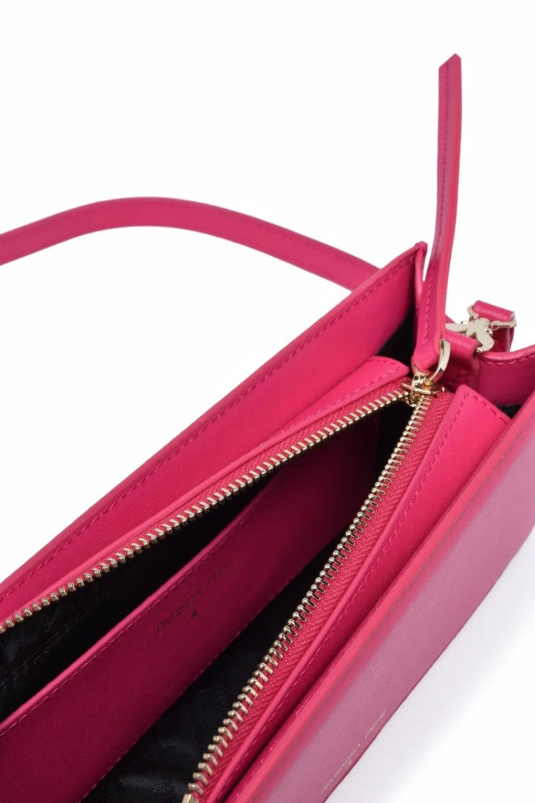 Patrizia Pepe Small Shoulder Bag Leather - Fuchsia
