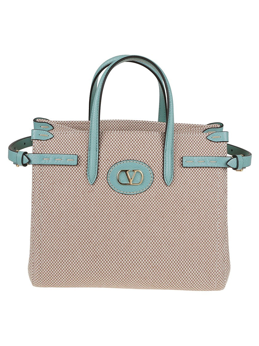 Valentino Structured Small Tote With Vlogo Signature