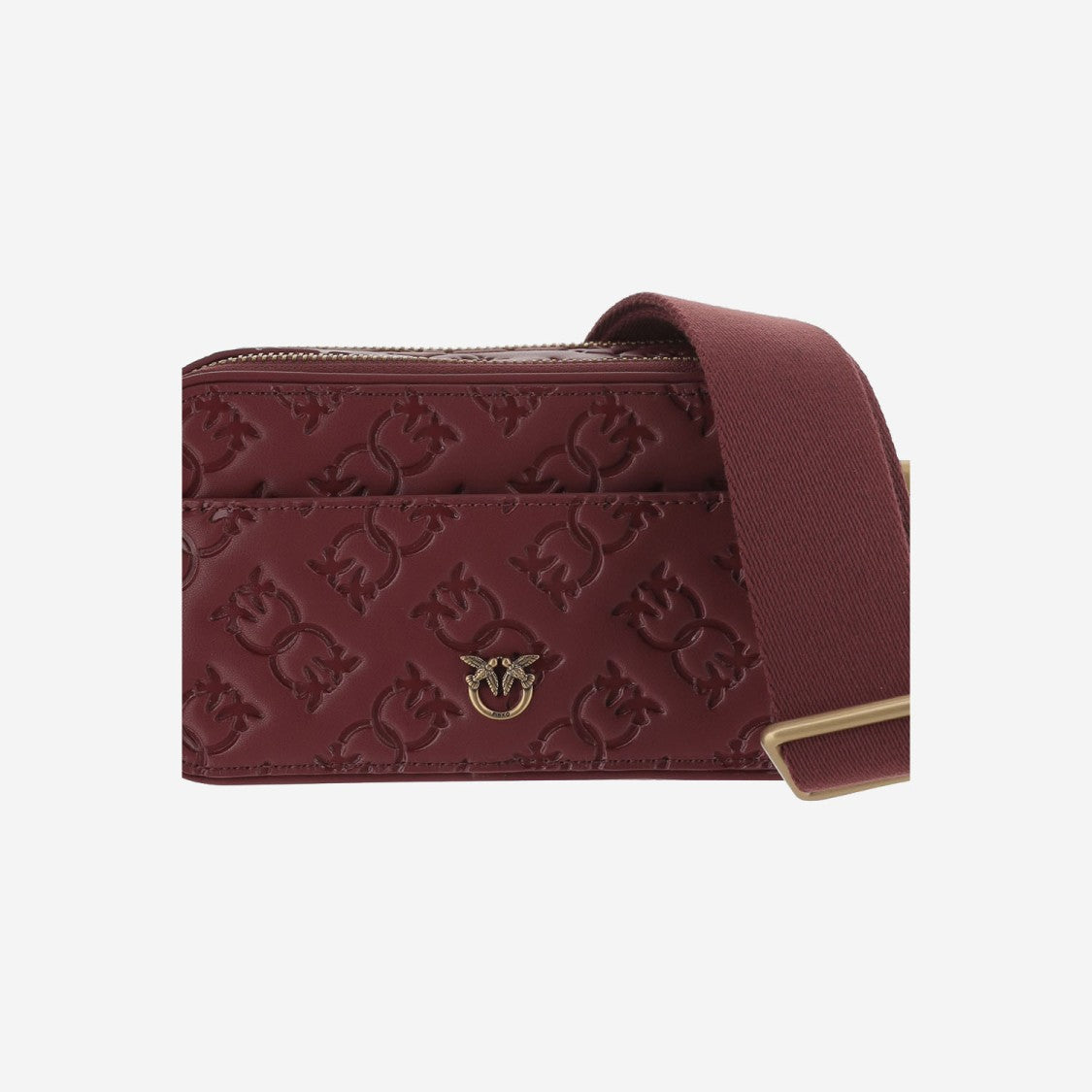 Pinko Monogram Leather Shoulder Bag