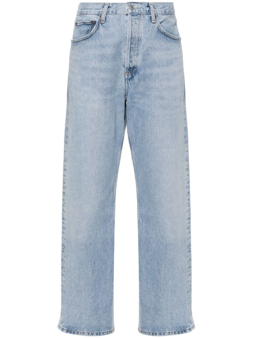 Agolde Fran Low-Rise Straight-Leg Jeans
