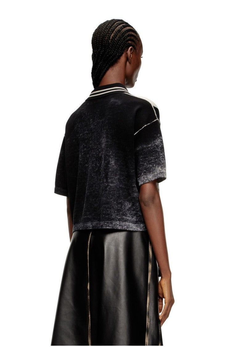 Diesel Black Wool-Blend Sweater