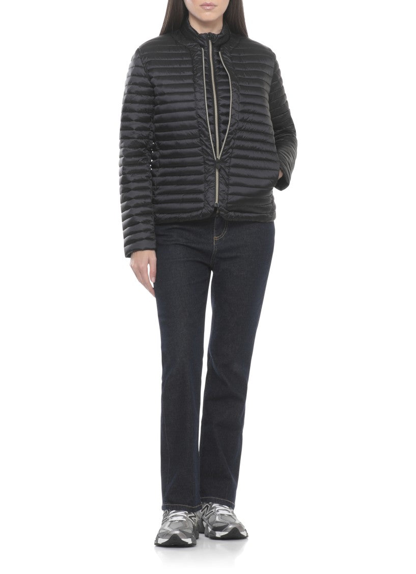 Save The Duck Black Carina Breathable Fabric Down Jacket