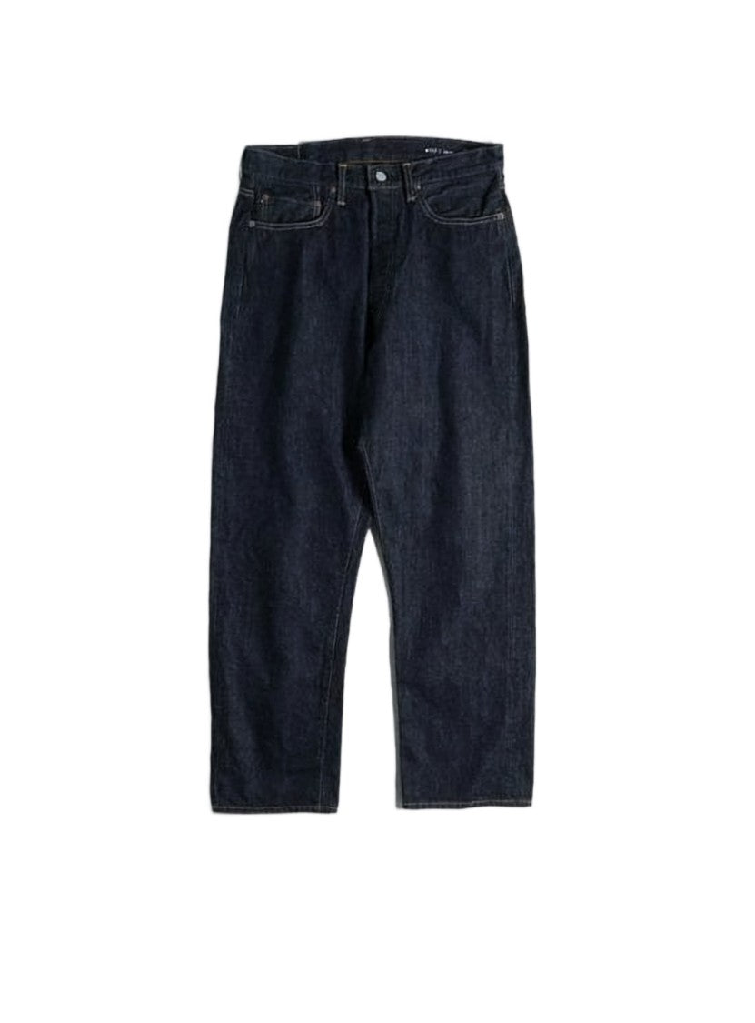 Ordinary Fits Dark Indigo Straight-Leg Denim Pants With Traditional Five-Pocket Styling