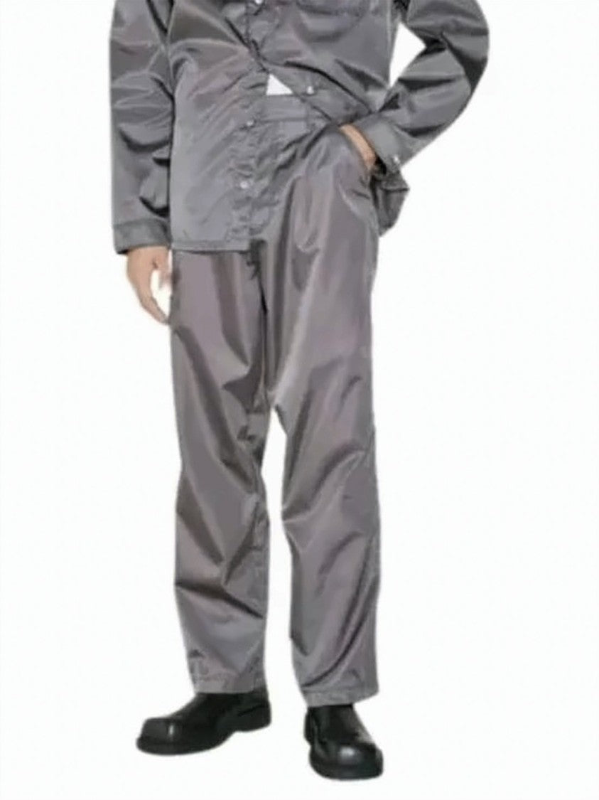 Prada Straight Fit Grey Pants With Relaxed Waist