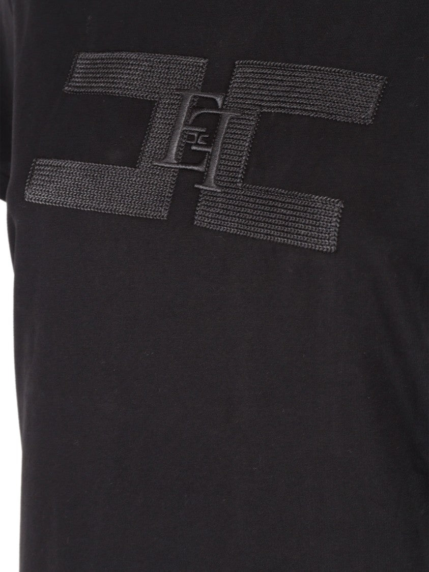 Elisabetta Franchi Short-Sleeved T-Shirt With Classic Crew Neck