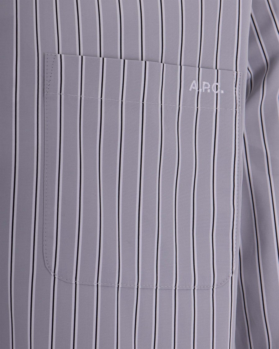A.P.C. Light Grey Malo Shirt