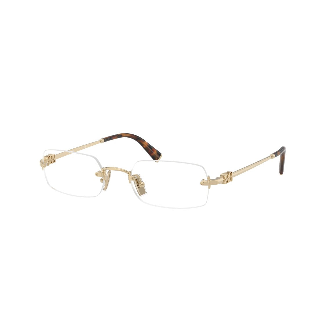 Miu Miu 0Mu 50Yv Rimless Rectangular Eyeglasses
