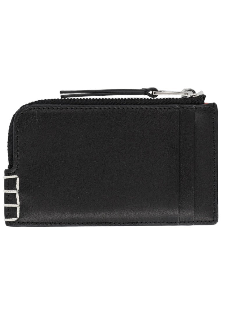 J. W. Anderson Black Zip-Around Leather Wallet