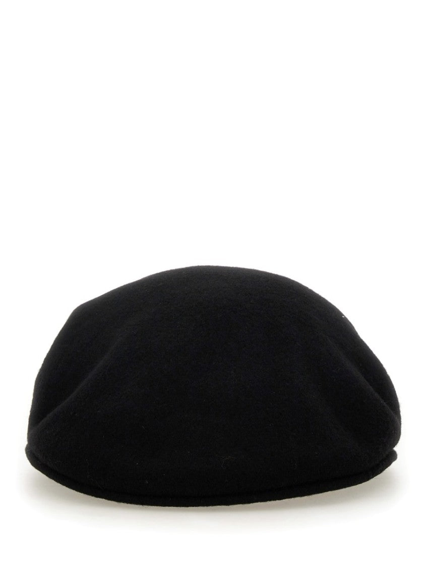 Marine Serre Wool Crescent Moon Embroidered Beret