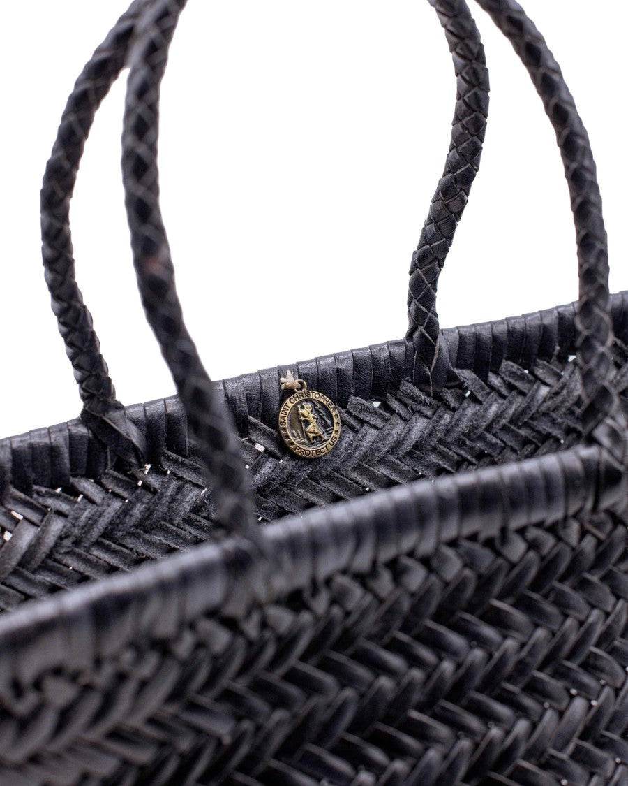 Dragon Diffusion Handwoven Buffalo Calf Leather Basket Tote