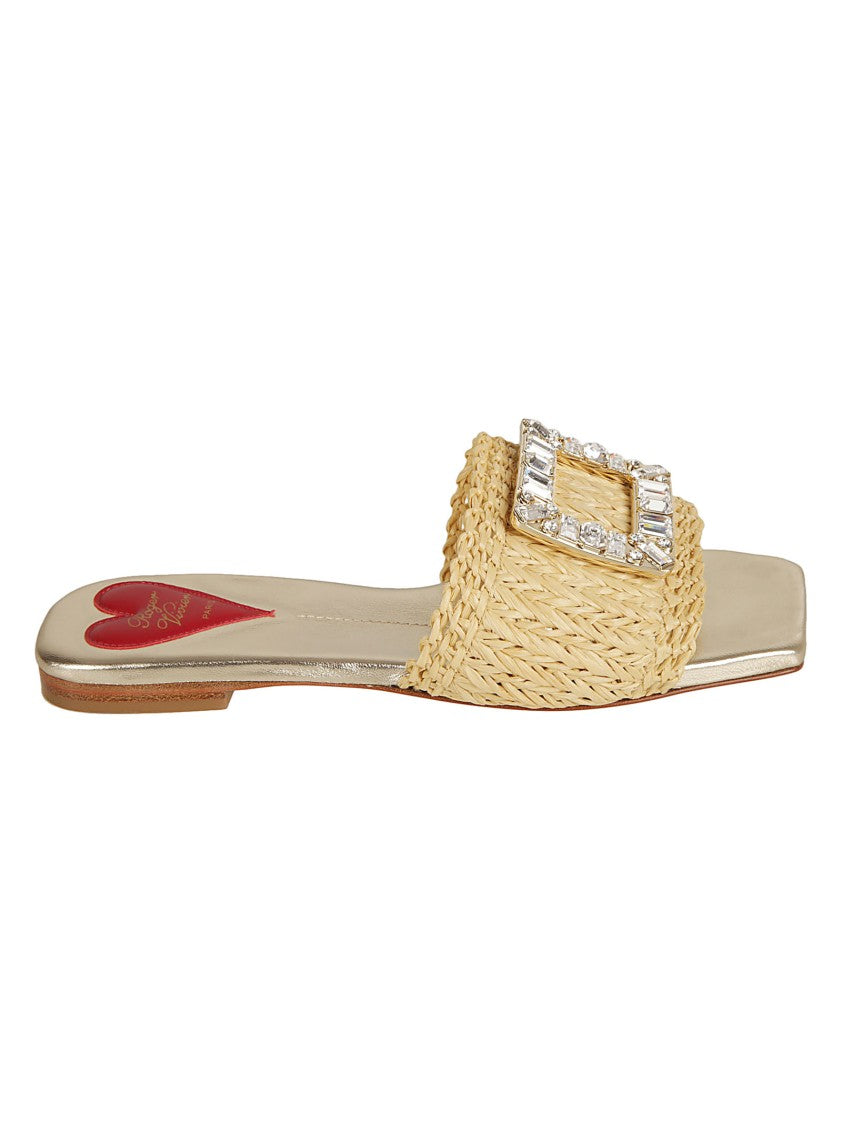 Roger Vivier Woven Design Sandals
