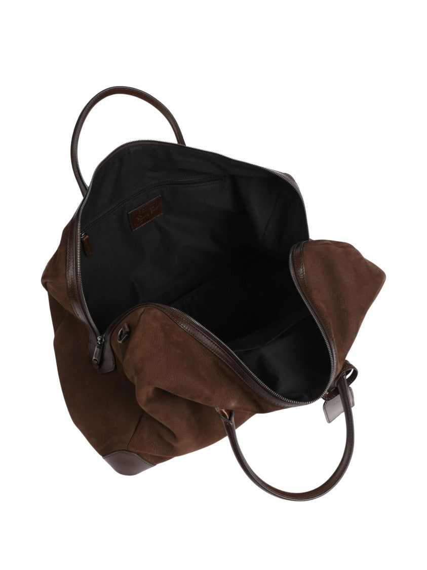 The Bridge Travel Soft Brushed Cow Leather Travel Bag