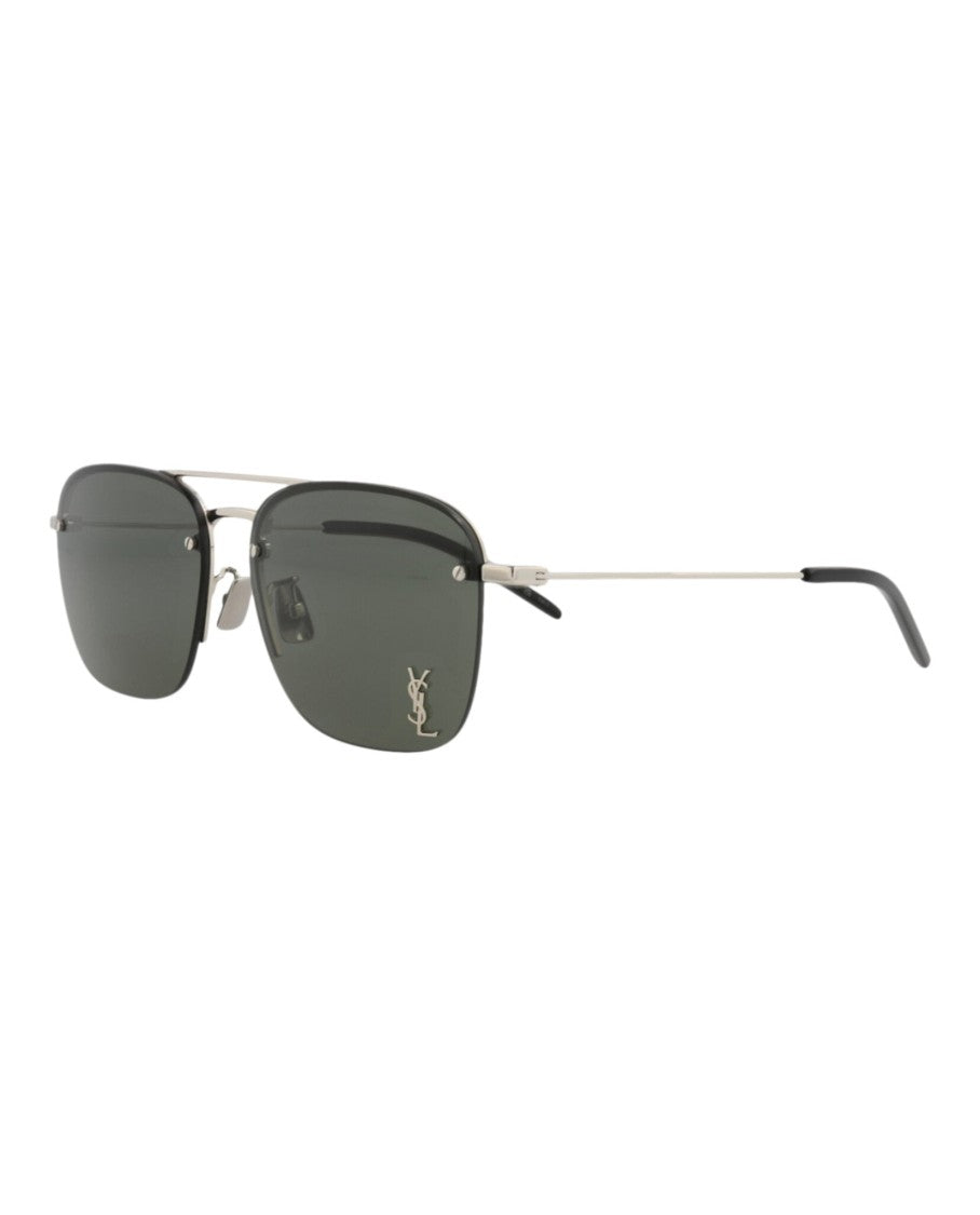 Saint Laurent Aviator-Frame Metal Sunglasses