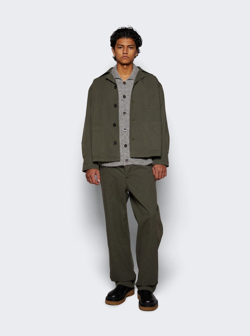The Elder Statesman Workwear Norm Pant New Olive