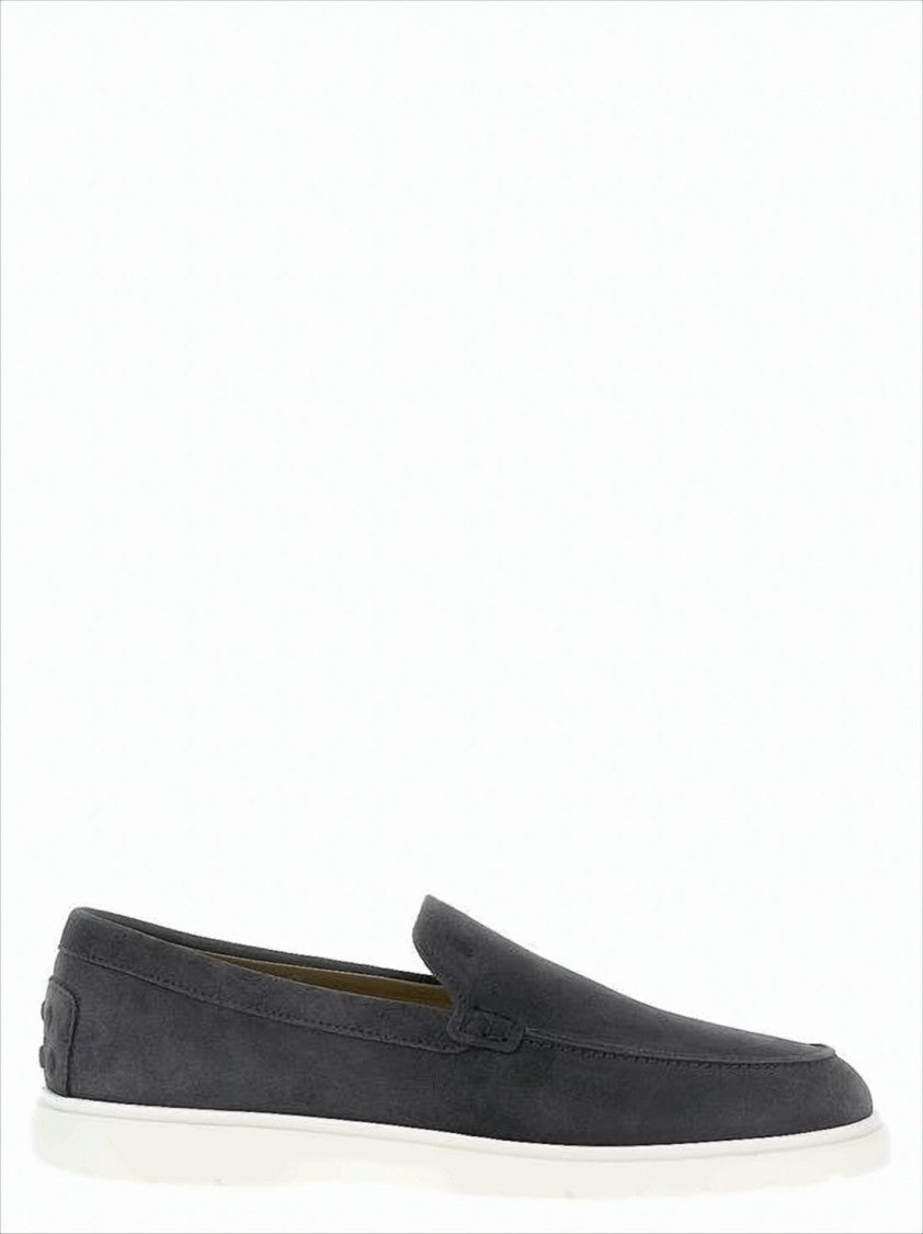 Tod's Suede Loafers With Rubber Sole Details
