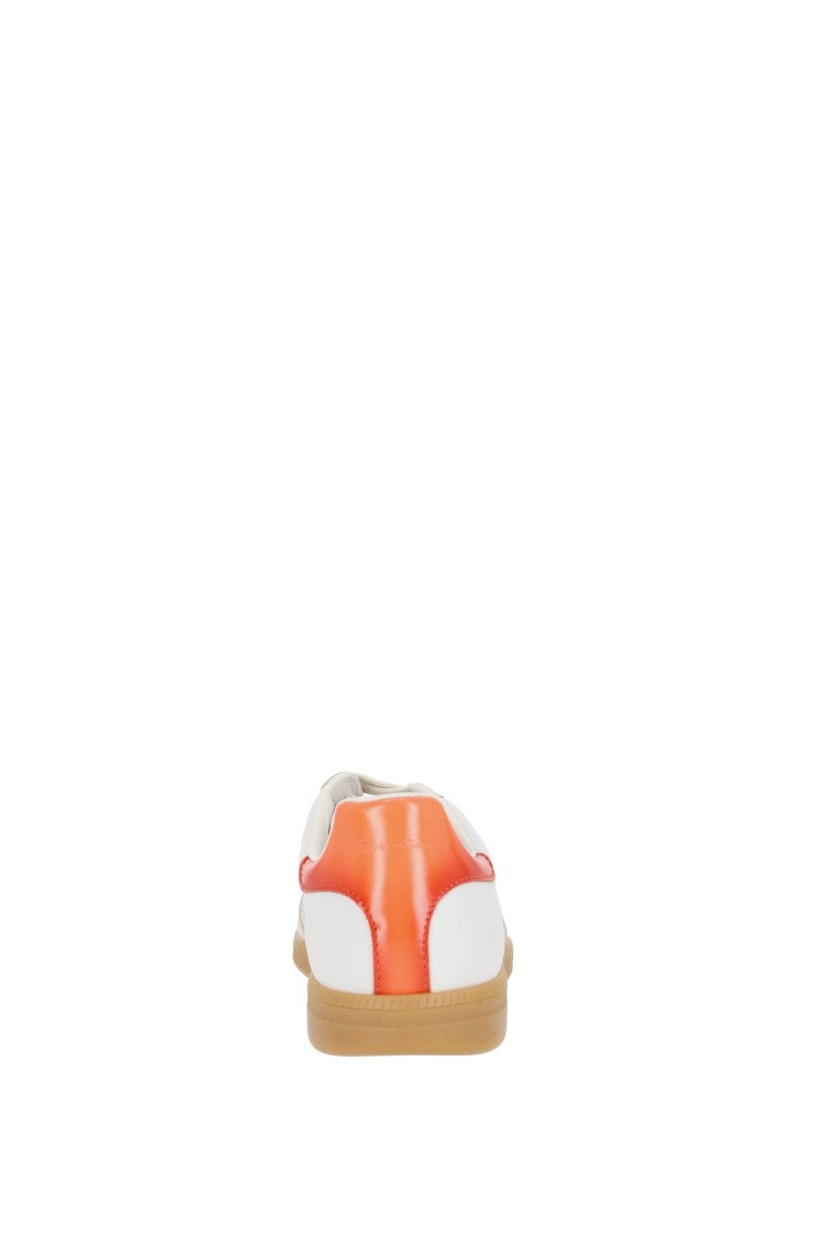Santoni Olympic Classic Leather And Suede Sneakers