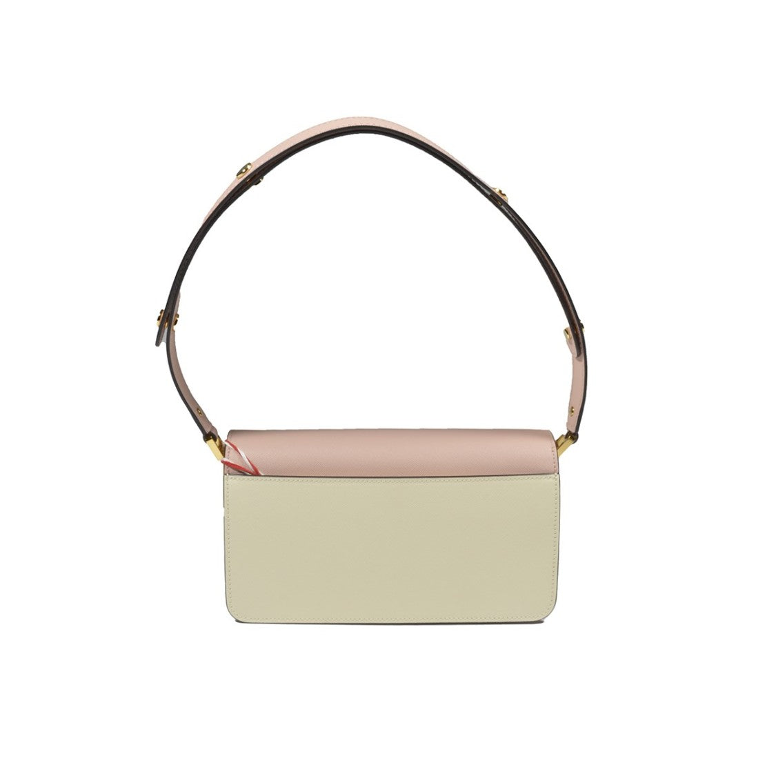 Marni Trunk Shoulder Bag In Pink And Ivory Leather
