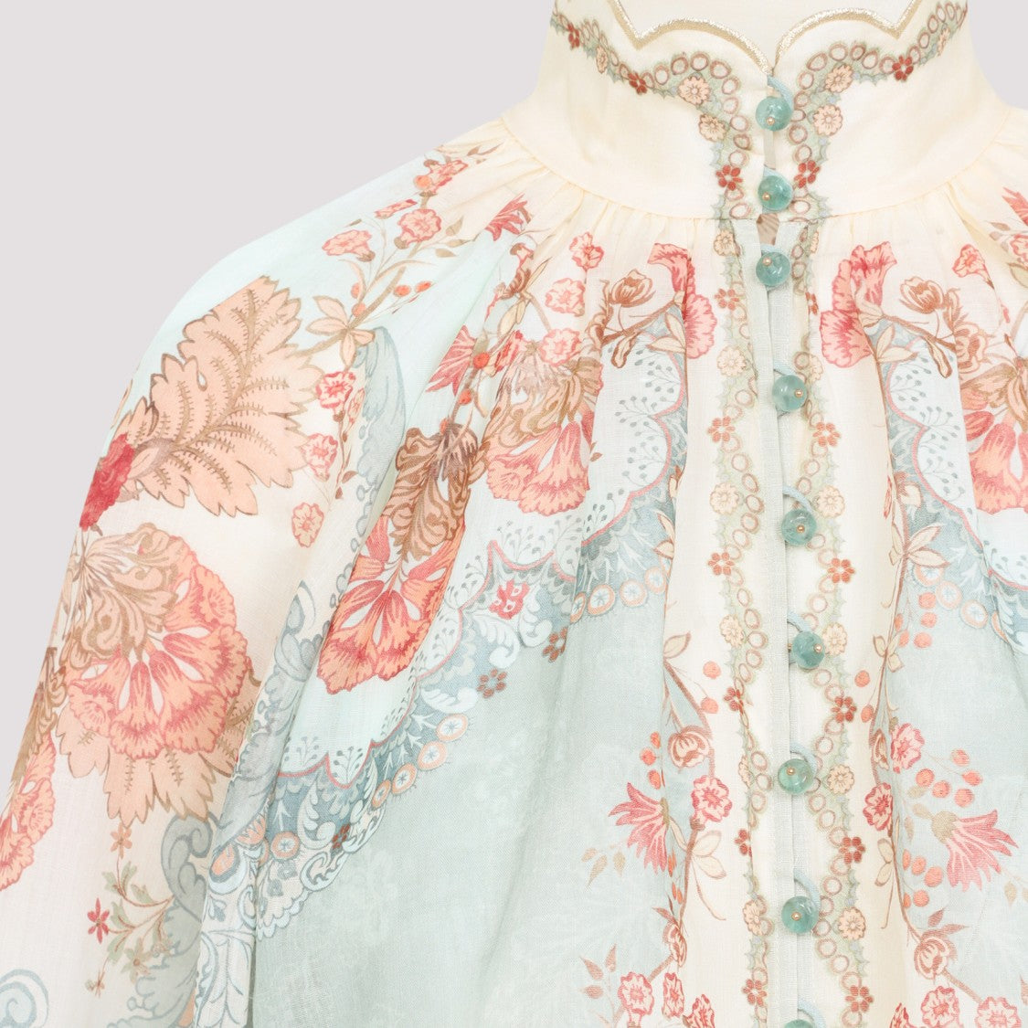 Zimmermann Daylight Green Ramie Blouse