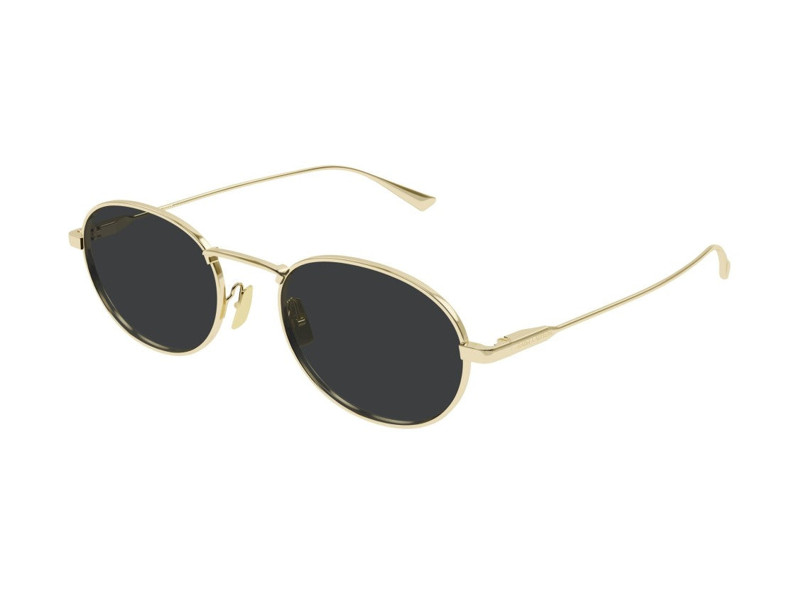 Saint Laurent Gold Sl 799 Metal Round Sunglasses