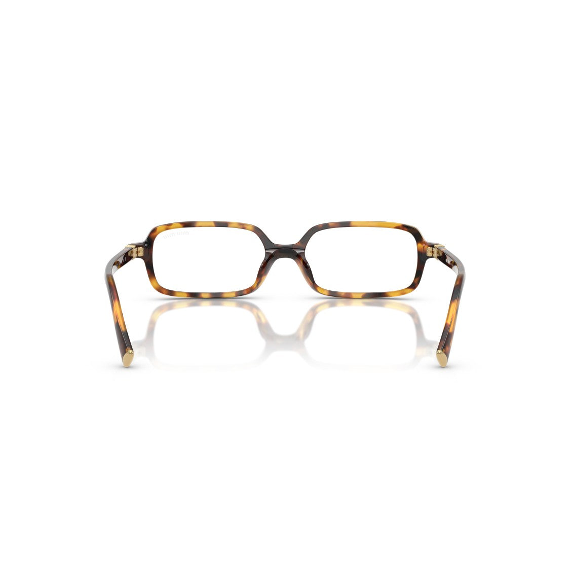Miu Miu 0Mu 11Zs Rectangular Tortoiseshell Acetate Eyeglasses