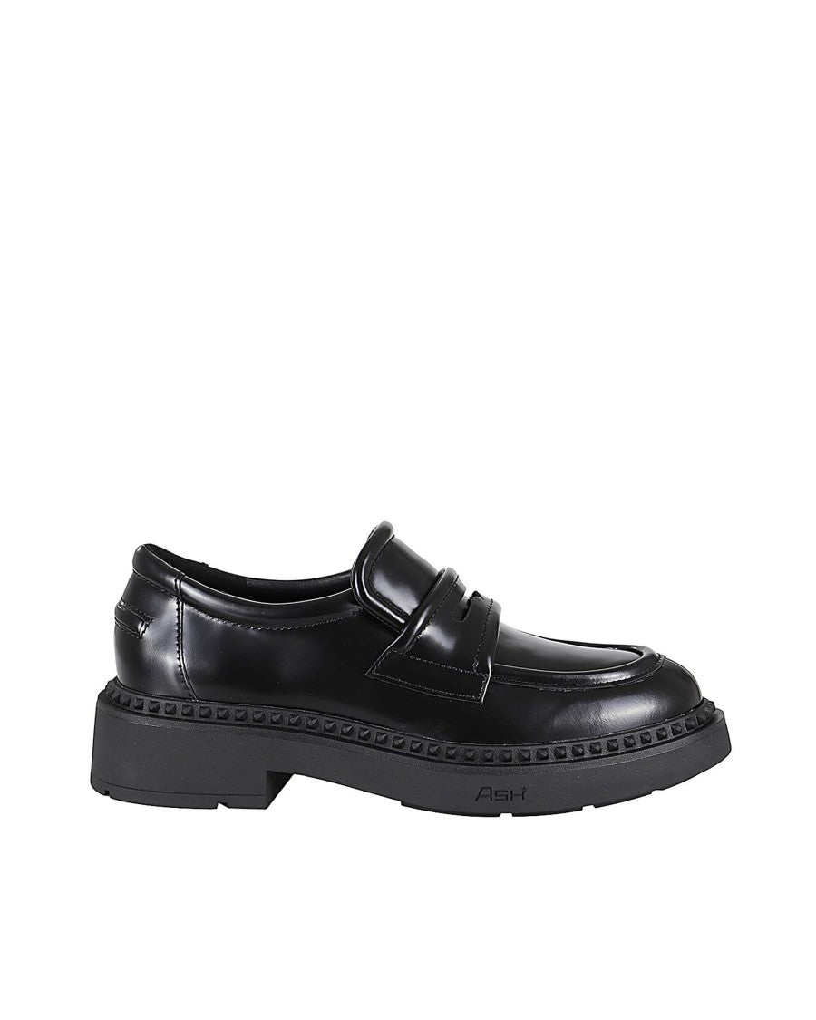 Ash Miracle Leather Loafers – Black