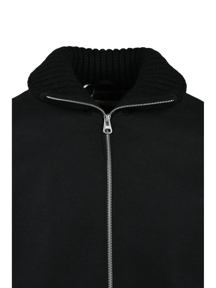Daniele Alessandrini Quilted Jacket Featuring Wool Collar And Padded Interior