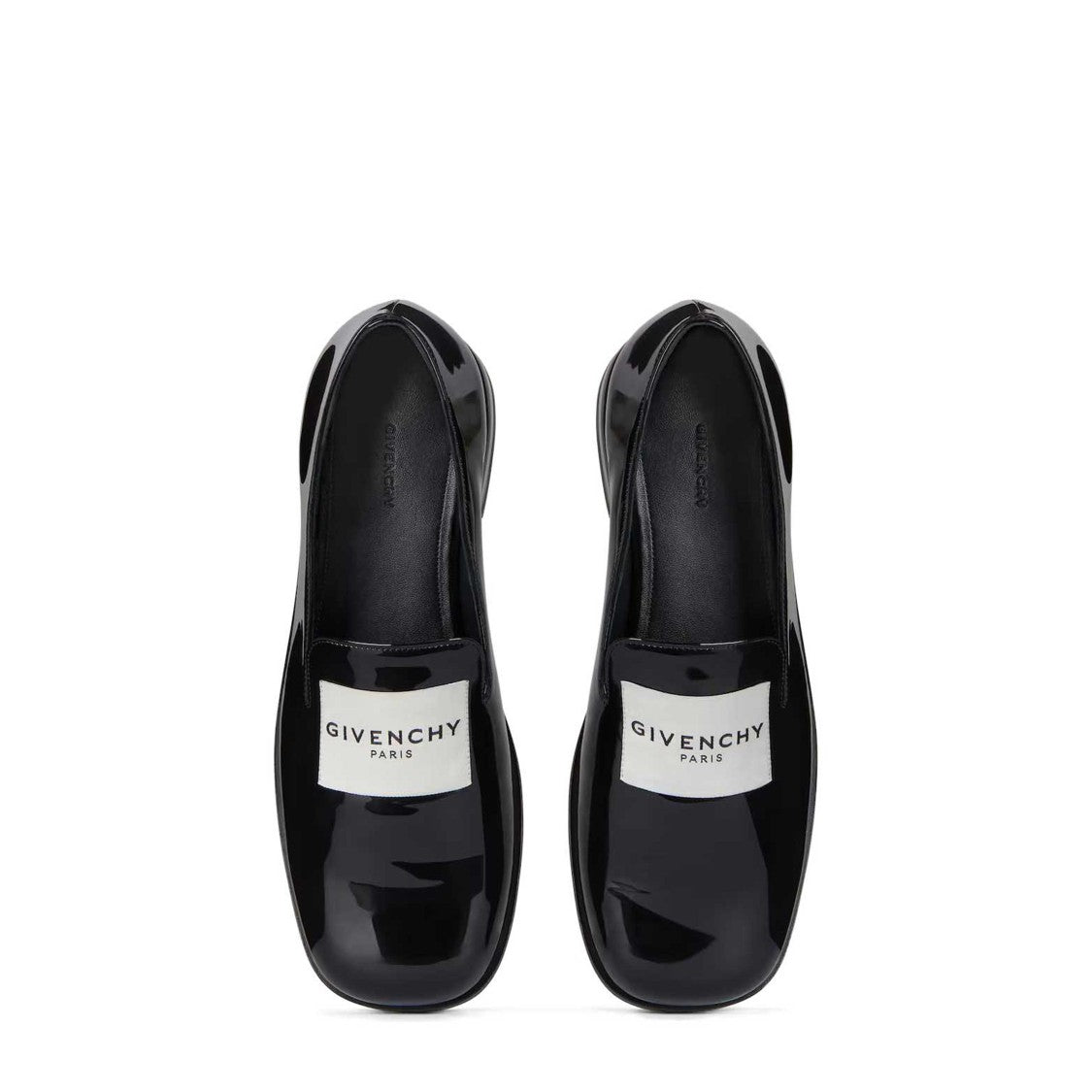 Givenchy Polished Black Calf Leather Loafers