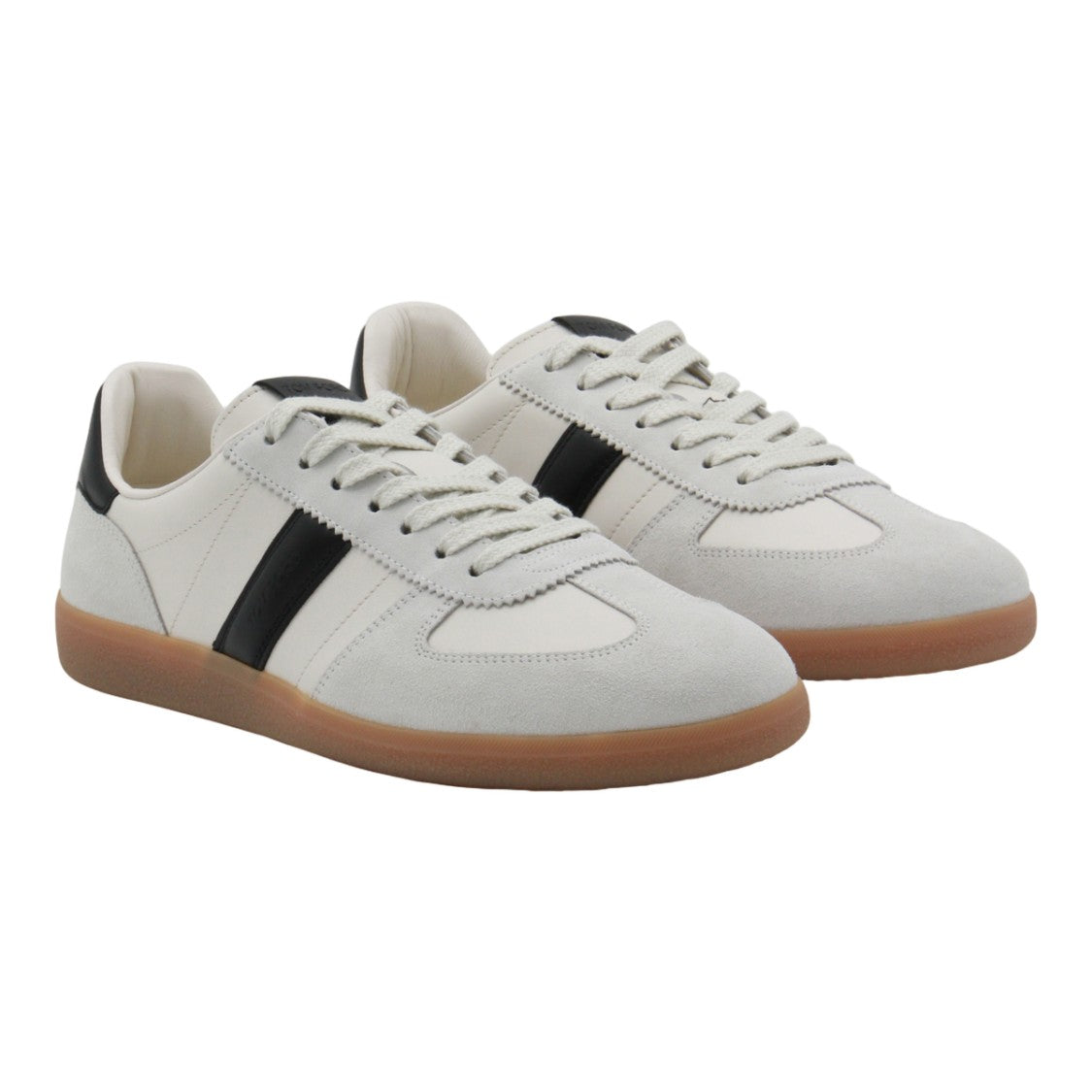 Tom Ford White Sneakers With Contrasting Black Accents