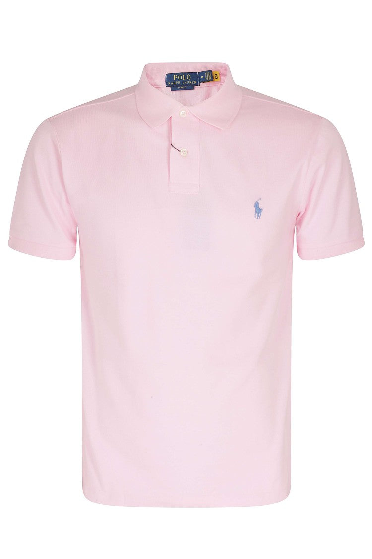 Polo Ralph Lauren Pink Slim Fit Short Sleeve Embroidered Logo Cotton Polo Shirt