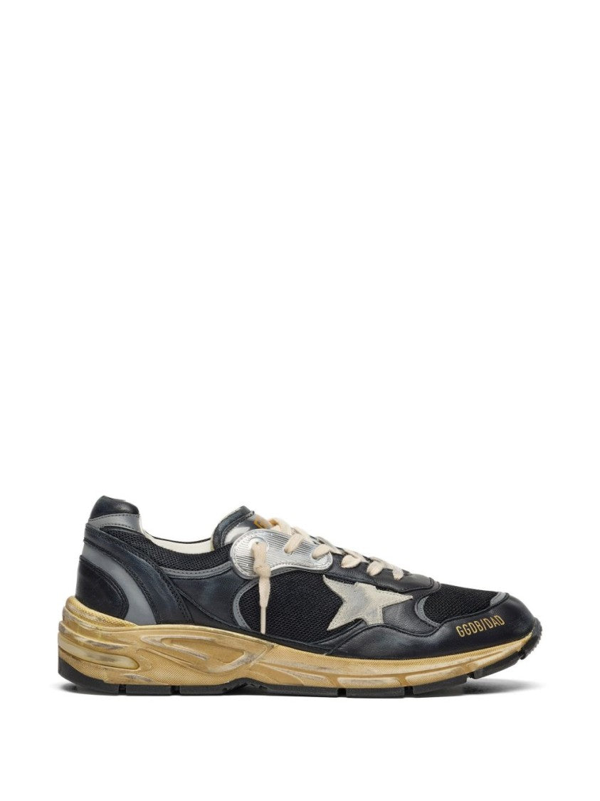 Golden Goose Low-Top Distressed Contrast Star Sneakers