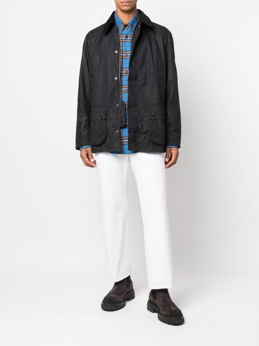 Barbour Ashby Corduroy Collar Snap-Button Cotton Jacket