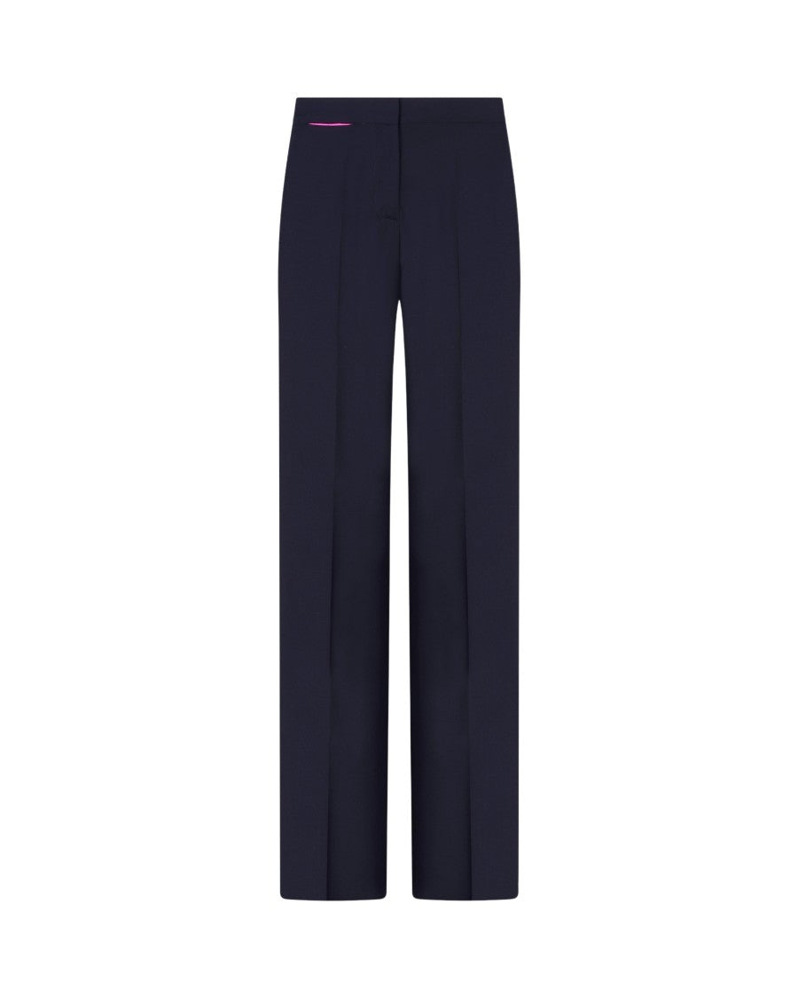 Serena Bute Wool Tapered Trouser - Navy