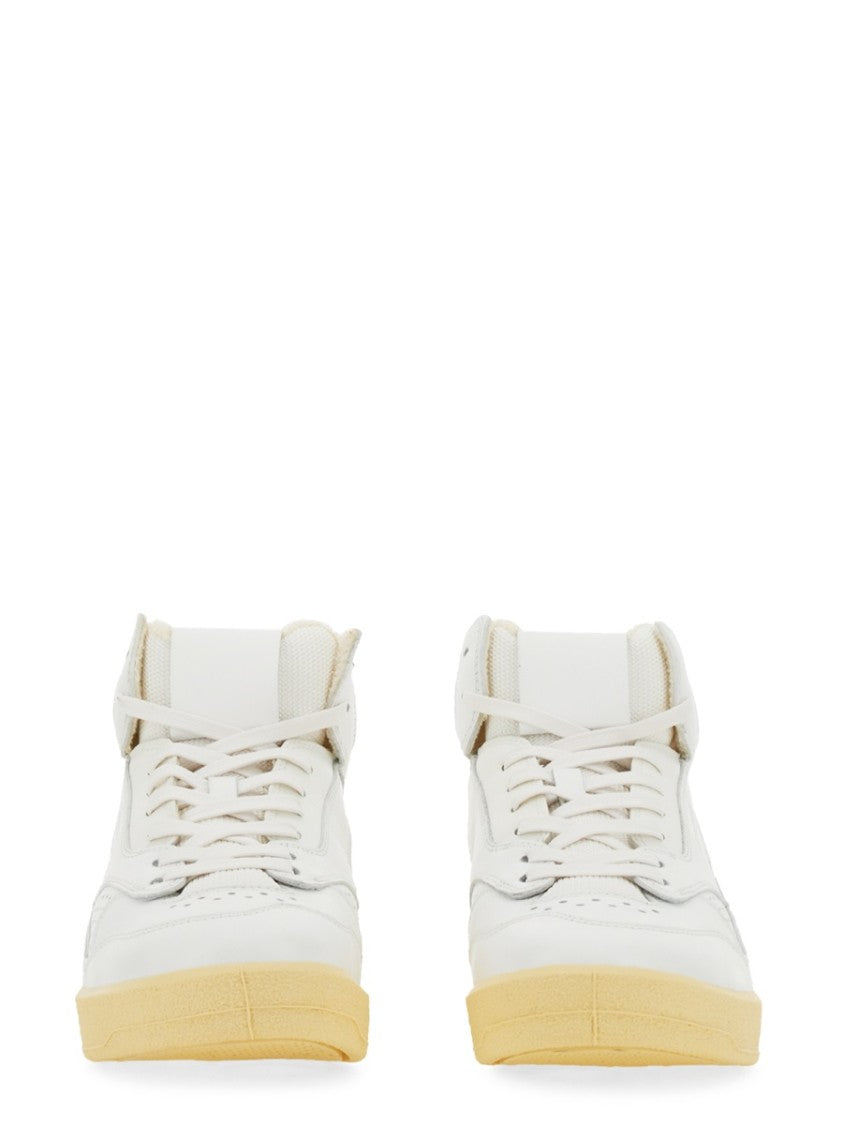 Jil Sander Perforated Leather High-Top Sneakers