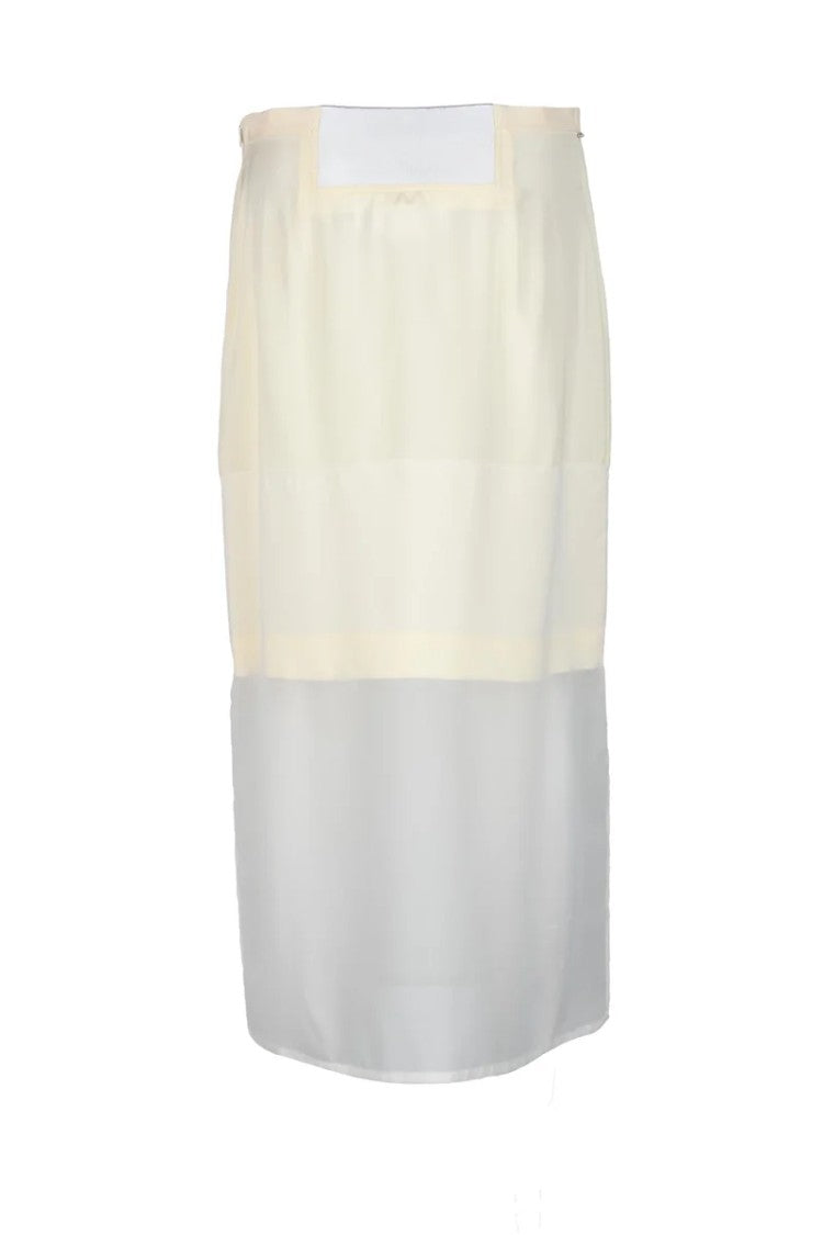 Sportmax Long Skirt Viscose - Cream