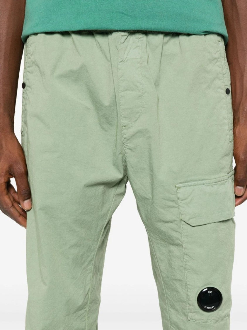 C.P. Company Sage Green Twill Stretch Cargo Pants