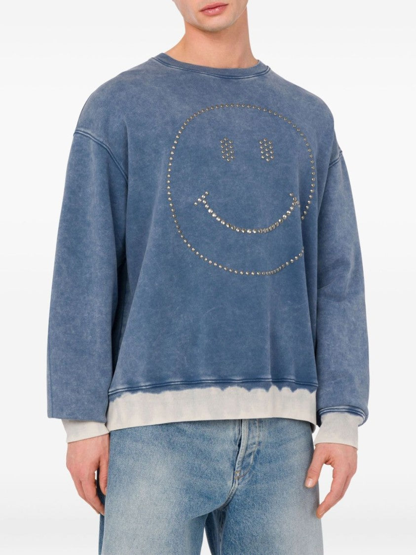 Moschino Washed Blue Sweatshirt