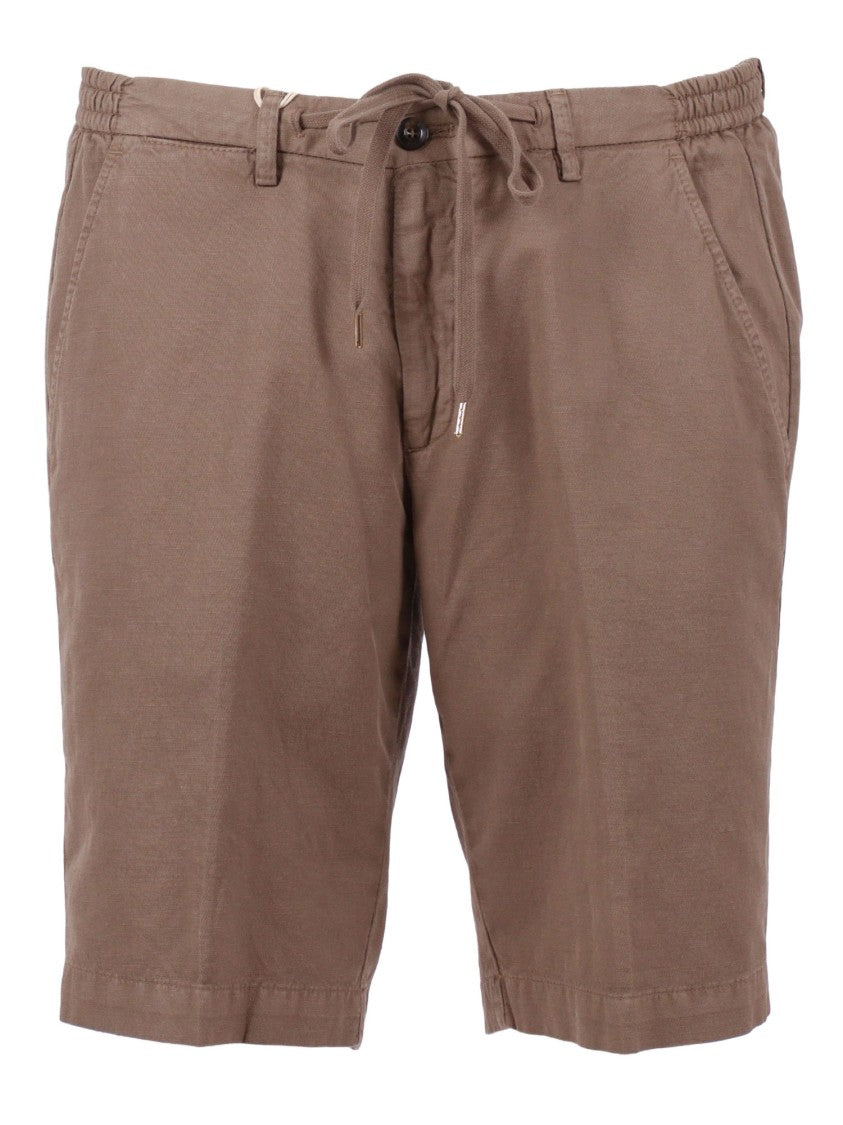 Briglia Brown Relaxed Fit Drawstring Shorts