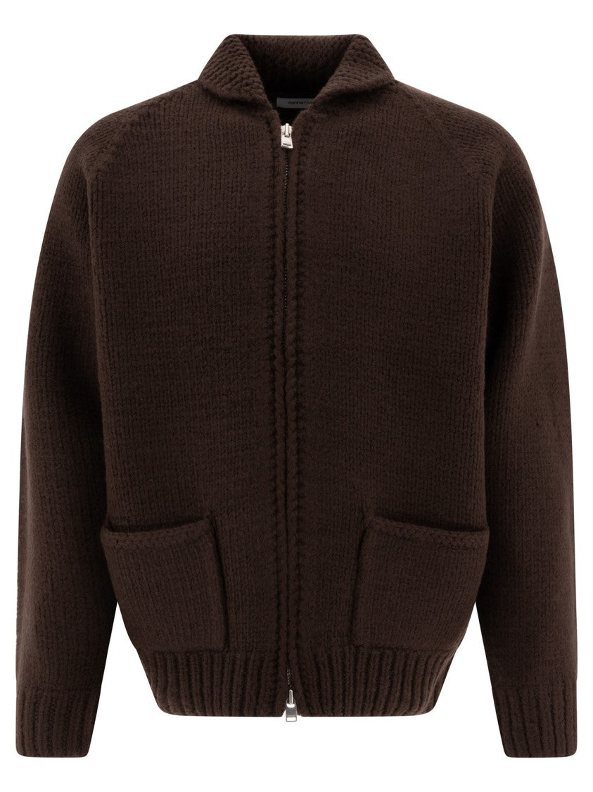 Nonnative Knit Zip-Up Sweater With Ribbed Details