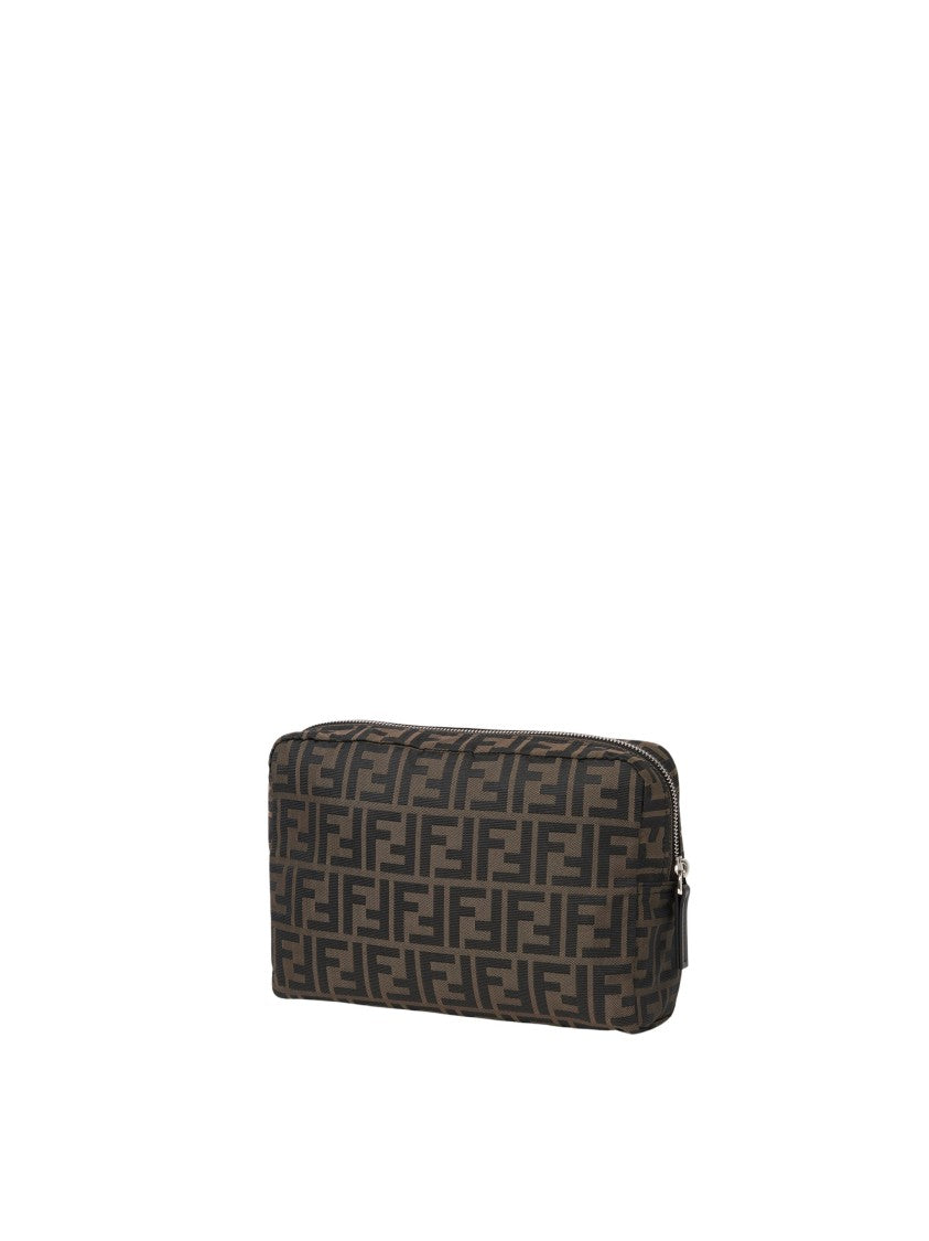 Fendi Beauty Medium Ff Geometric Pattern Pouch