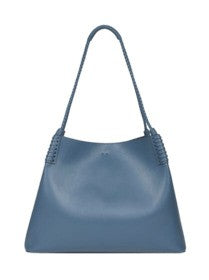 Etro Blue Medium Leather Shopping Bag