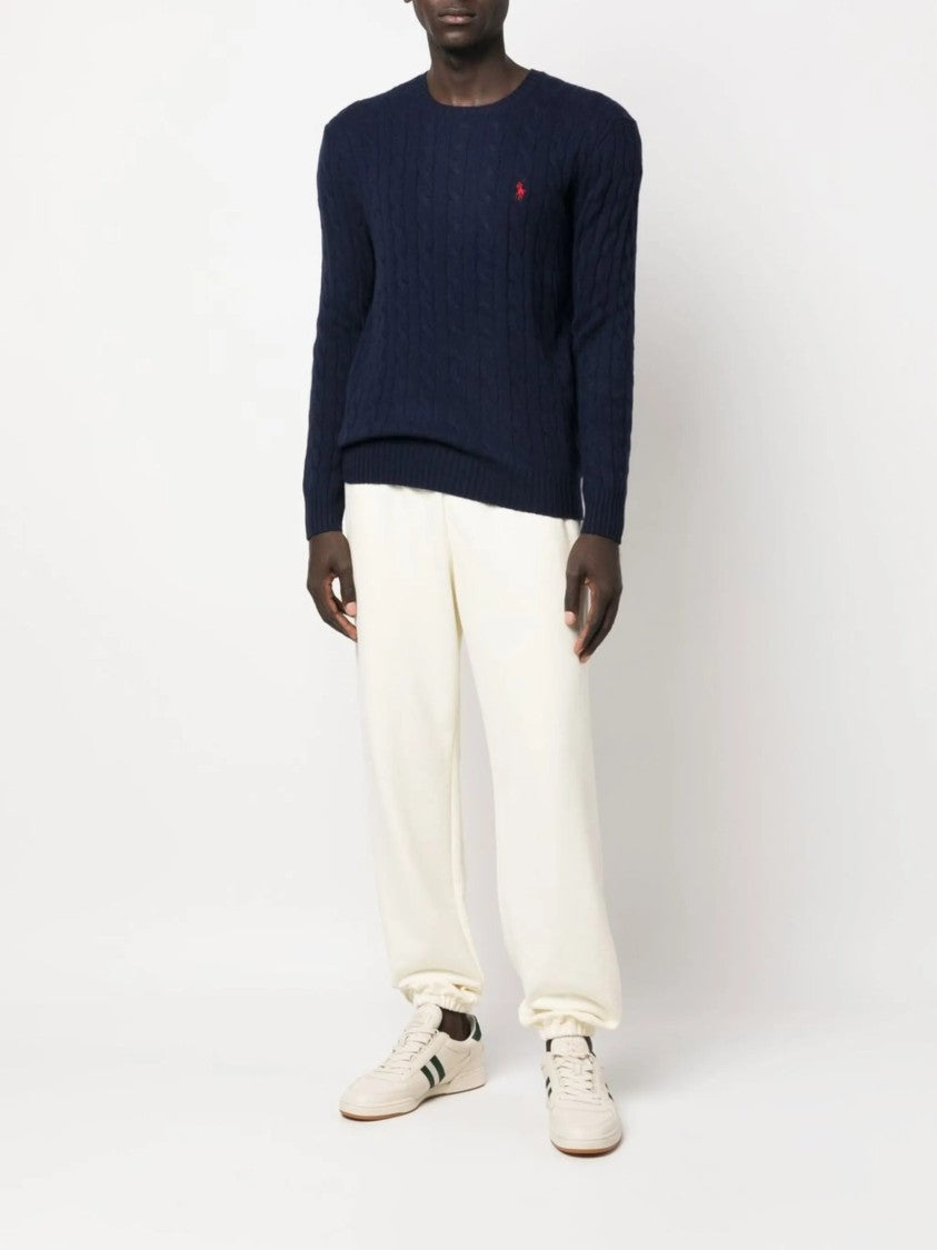 Polo Ralph Lauren Cable Knit Long Sleeve Pullover With Crew Neckline