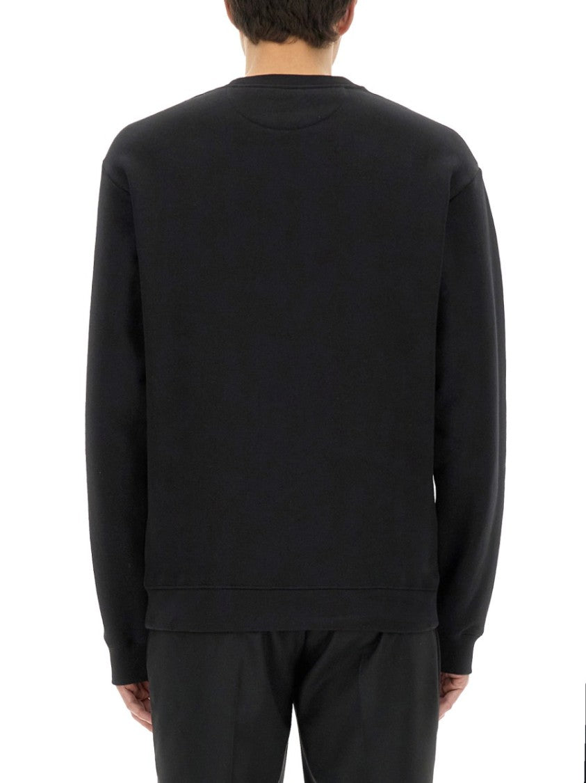 Valentino Cotton Crewneck Sweatshirt With Patch