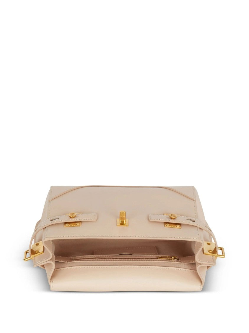 Balmain B-Buzz 23 Leather Handbag