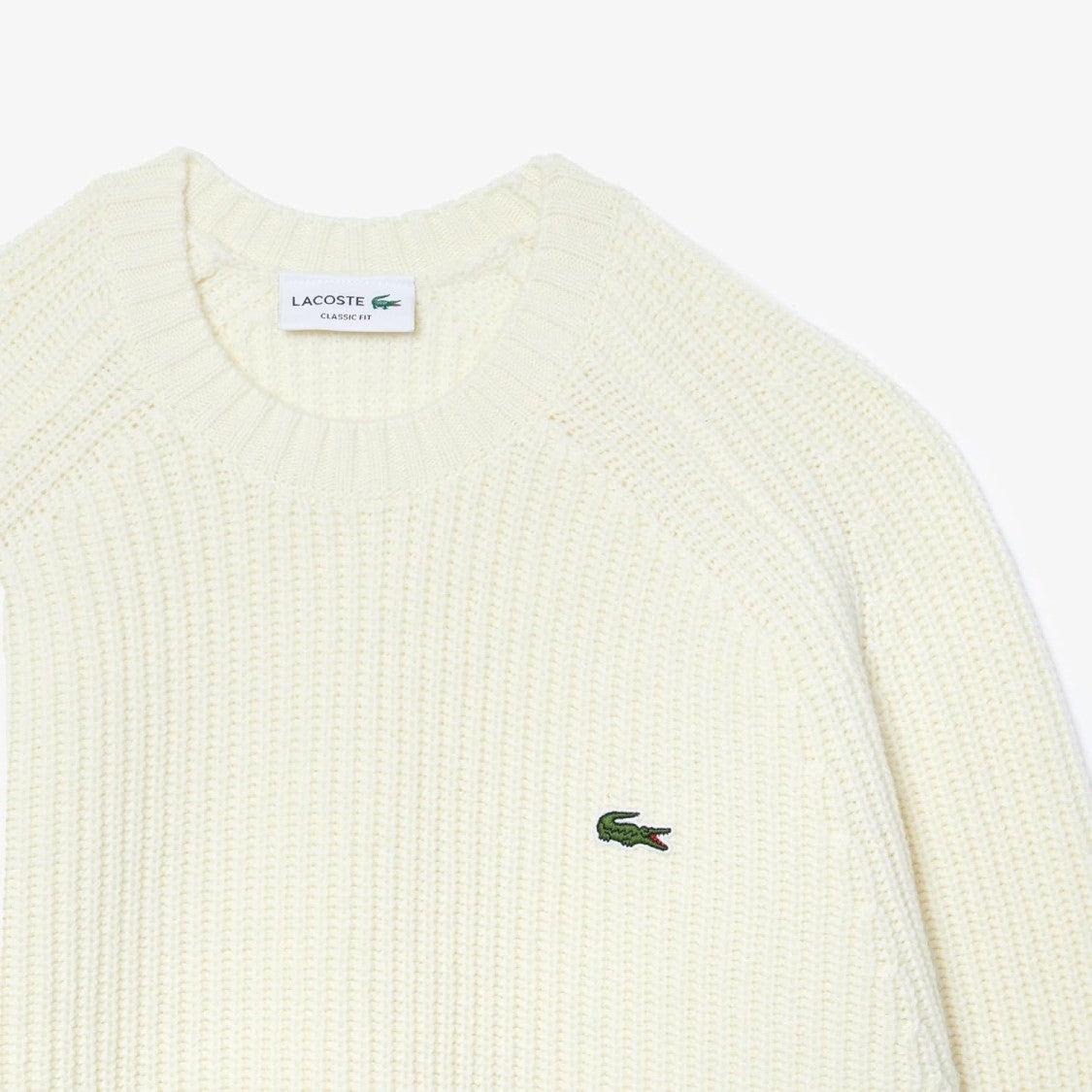 Lacoste Structured Sweater With Minimalistic Detailing