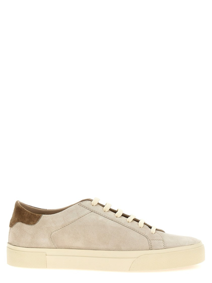 Brunello Cucinelli Soft Suede Sneakers With Leather Lining
