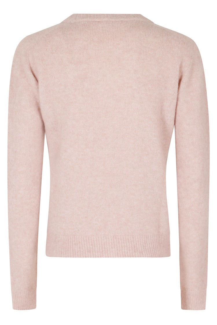 Roberto Collina Soft Knit Sweater With Classic Crew Neckline And Ribbed Edges