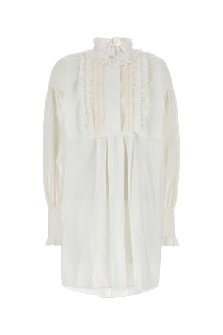 Valentino Garavani White Cotton Blend Dress