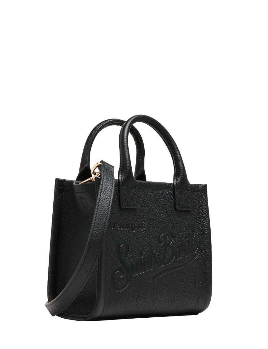 Mc2 Saint Barth Structured Handbag With Rectangular Shape And Embossed Detailing