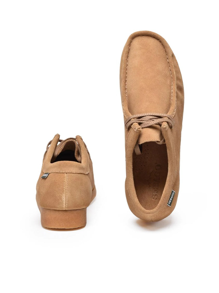 Sebago Beige Suede Moccasin Boots